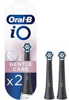 Oral-B iO Gentle Care dantų šepetėlio galvutės, juodos (Black), 2 vnt.