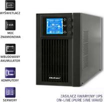 pure sine wave - Qoltec 53042 1000VA - 3 nuotrauka