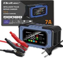agm ikroviklis - Qoltec 52486 Battery Charger with Repair Function 12V 7A - 4 nuotrauka