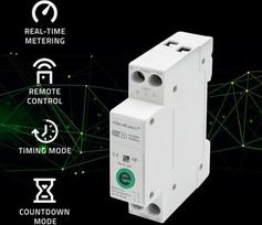 relia - Qoltec WiFi DIN bėgio relė su elektros skaitikliu 63A - 3 nuotrauka