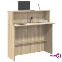 darbo azuolo stalas - vidaXL Registratūros stalas 100x50x103,5 cm Sonoma ąžuolas (Sonoma Oak) - 2 nuotrauka