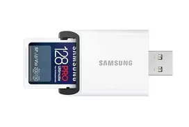 atminties korteles 128 - Samsung Pro Ultimate SDXC 128GB UHS-I U3 + skaitytuvas - 2 nuotrauka