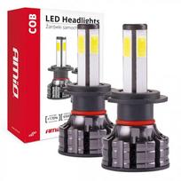 led lemputes h1 - AMiO COB H7 6500K LED automobilių lemputės - 2 nuotrauka