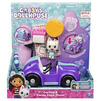gabi namelis - Spin Master Gabby's Dollhouse Carlita automobilis su Pandy Paws figura, 6062145 - 1 nuotrauka