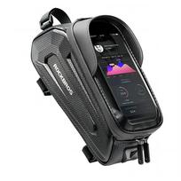 Rockbros B68-1 šarvuotas dviračio krepšys su telefono kišene, 1.7l, juodas (Black)