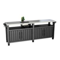 Lauko stalas Keter Unity Chef, pilkas (Grey), 237 cm x 89.4 cm x 51.3 cm