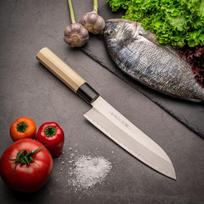 Santoku peilis Satake Carbon Steel, 17 cm