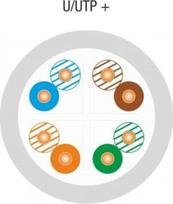 utp kabelis cat 6 - Laidas A-Lan KIU6LSOH305 Cable U/UTP CAT 6 Grey 305m - 2 nuotrauka