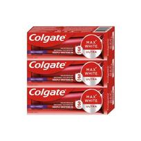 colgate max white - Colgate Max White Ultra Protect balinamoji dantų pasta, 3 x 50 ml - 2 nuotrauka