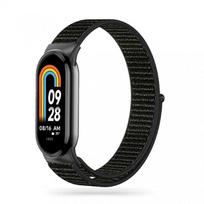 smart band 10 - Tech-Protect nailoninis dirželis Xiaomi Smart Band 8/8 NFC, juodas (Black) - 1 nuotrauka