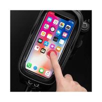 dviracio sarvas - Rockbros B68-1 dviračio rėmo krepšys su telefono kišene, 1,7 l, juodas (Black) - 6 nuotrauka