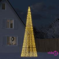 veliavos stiebo led - Kalėdų eglutė ant vėliavos stiebo, 500 cm, 1534, vidaXL FPRVXL358116, šiltai balta (Warm White) - 6 nuotrauka