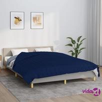 sunki antklode 200x200 - Antklodė VidaXL, mėlyna (Blue), 200x200 cm, 13 kg - 3 nuotrauka