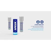 14500 li - Xtar elementas Li-Ion 14500-800, su apsauga - 5 nuotrauka