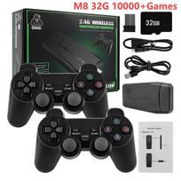 gaming kompiuteriai - M8/M8 PLUS 4K HD GameStick Žaidimų Konsolė su 20000+ Žaidimų Juoda (Black) - 1 nuotrauka