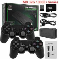 gaming kompiuteriai - M8/M8 PLUS 4K HD GameStick Žaidimų Konsolė su 20000+ Žaidimų Juoda (Black) - 2 nuotrauka