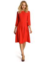 raudonos sukneles - MADE OF EMOTION Suknelė M335 Raudona (Red) XL - 1 nuotrauka