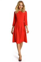 raudonos sukneles - MADE OF EMOTION Suknelė M335 Raudona (Red) XL - 2 nuotrauka