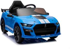 elektromobilis ford - Lean Cars Ford Mustang GT500 Shelby Mėlynas (Blue) - 4 nuotrauka