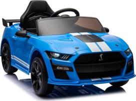 elektromobilis ford - Lean Cars Ford Mustang GT500 Shelby Mėlynas (Blue) - 5 nuotrauka