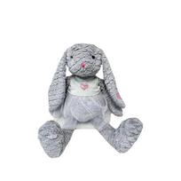 pliusiniai zaislai triusiukas - TULILO Pliušinis žaislas triušis Rozia, pilkas (Grey), 32 cm - 3 nuotrauka