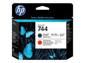 HP 744 Matte Black & Red Printhead | F9J88A