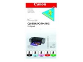 spausdintuvo canon kasetes - CANON CLI-8 BK/PC/PM/R/G Multi Pack | 0620B027 - 1 nuotrauka
