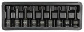xzn - Yato Smūginių antgalių rinkinys 9 vnt. YT-10691 ,  1/2" ,  Spline (XZN) M4 - M16 - 2 nuotrauka