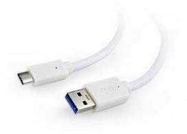 usb c to usb a white - Gembird Cable USB-C / USB White 1.8m - 2 nuotrauka