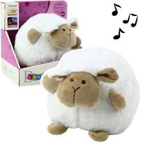 Lean Toys Pliušinis avinėlis su projektoriumi ir melodijomis 22809, balta (White)