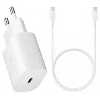 ep ta800 - Samsung EP-TA800NW 25W Įkroviklis + Type-C kabelis 25W Baltas (White) - 1 nuotrauka