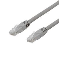 DELTACO TP-620AU Patch kabelis U/UTP Cat6a 20m 500MHz Pilkas (Gray)