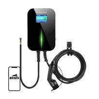 Besen sieninis elektromobilių įkroviklis BS20 11kW APP Juodas (Black)