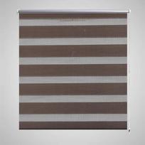 vidaXL Zebra žaliuzė, roletas 70 x 120 cm, ruda (Brown)