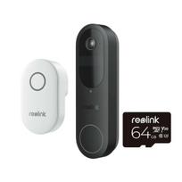 duru skambutis ismanusis - Reolink D340B Išmanusis durų skambutis su varpeliu ir 64 GB SD kortele Juodas (Black) - 3 nuotrauka