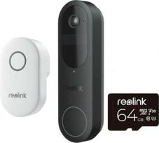 duru skambutis ismanusis - Reolink D340B Išmanusis durų skambutis su varpeliu ir 64 GB SD kortele Juodas (Black) - 4 nuotrauka