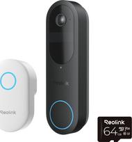duru skambutis ismanusis - Reolink D340B Išmanusis durų skambutis su varpeliu ir 64 GB SD kortele Juodas (Black) - 5 nuotrauka