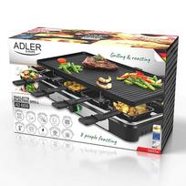 kepsnines stalas - Adler RaclettevAD 6616 stalas, 1400 W, Juodas/Nerūdijantis plienas - 10 nuotrauka