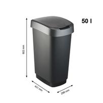 ŠIUKŠLIADĖŽĖ; 50 l; 1754508850; PILKA, JUODA (ROTHO)
