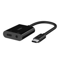 audi audio interface - Belkin Įkroviklis USB-C i adapter audio 3.5 MM AUDIO + USB-C - 2 nuotrauka