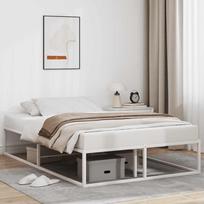 vidaXL Lovos rėmas be čiužinio, balta (White), 120x200 cm, metalas