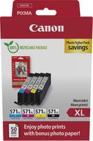 spausdintuvo canon kasetes - CANON CLI-571XL Ink Cartridge C/M/Y/BK | 0332C006 - 2 nuotrauka