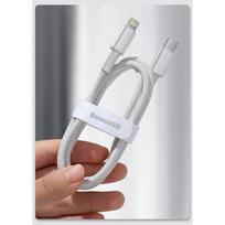 baseus usb c cable 1m - Baseus CATLGD-01 High Density PD 20W USB-C - Lightning - 4 nuotrauka