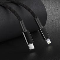 baseus usb c cable 1m - Baseus CATLGD-01 High Density PD 20W USB-C - Lightning - 13 nuotrauka