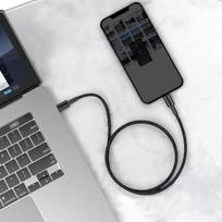 baseus usb c cable 1m - Baseus CATLGD-01 High Density PD 20W USB-C - Lightning - 14 nuotrauka