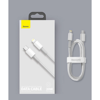 baseus usb c cable 1m - Baseus CATLGD-01 High Density PD 20W USB-C - Lightning - 24 nuotrauka
