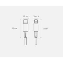 baseus usb type c laidas 2m - Baseus Tungsten Gold Type-C to Lightning 20W, 2m Black - 2 nuotrauka