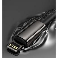baseus usb type c laidas 2m - Baseus Tungsten Gold Type-C to Lightning 20W, 2m Black - 6 nuotrauka