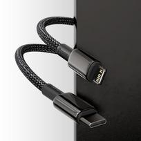 baseus usb type c laidas 2m - Baseus Tungsten Gold Type-C to Lightning 20W, 2m Black - 9 nuotrauka