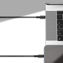 baseus usb type c laidas 2m - Baseus Tungsten Gold Type-C to Lightning 20W, 2m Black - 11 nuotrauka